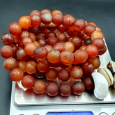 Dragon Skin Vintage  RED AGATE STONE Prayer Beads-Rosary 262g (12mm-108 Beads)